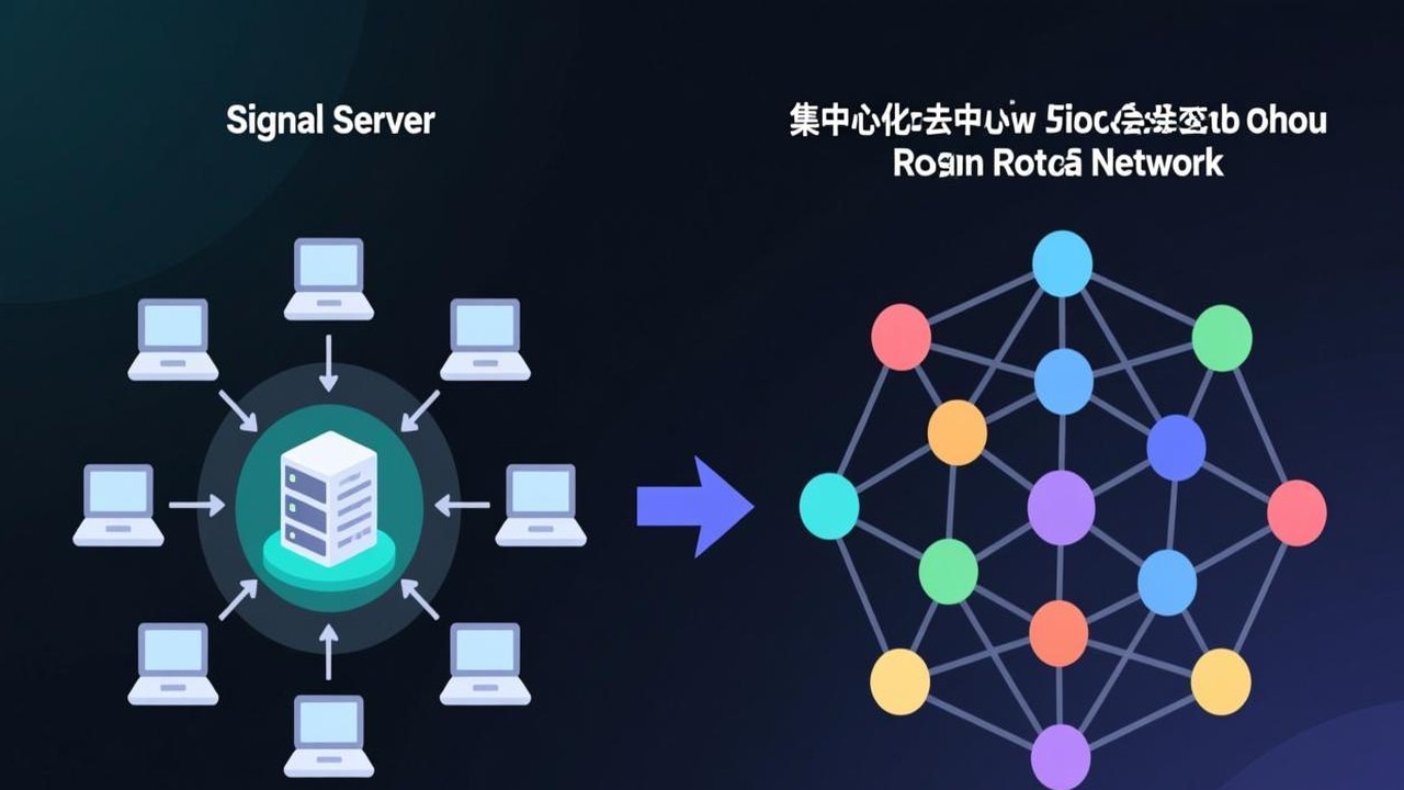Signal中心化 vs Session去中心化洋葱路由架构对比图