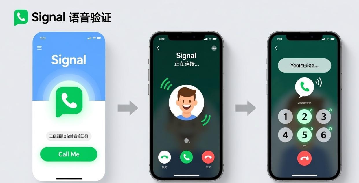 Signal语音验证码操作步骤