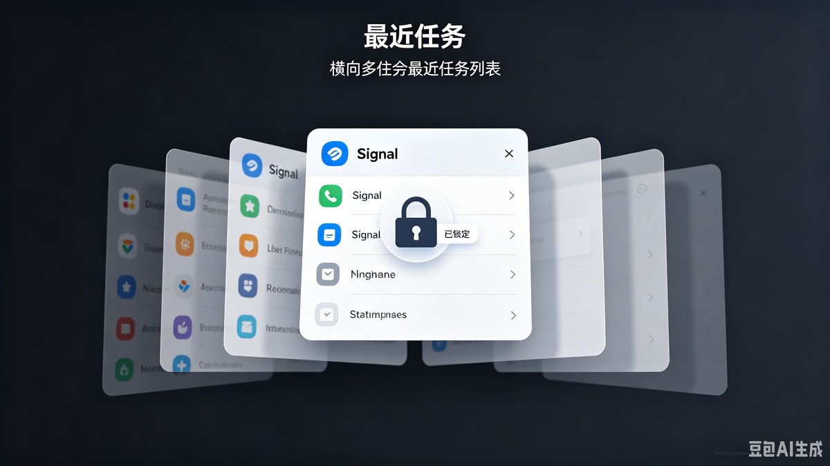 Signal 锁定在最近任务列表