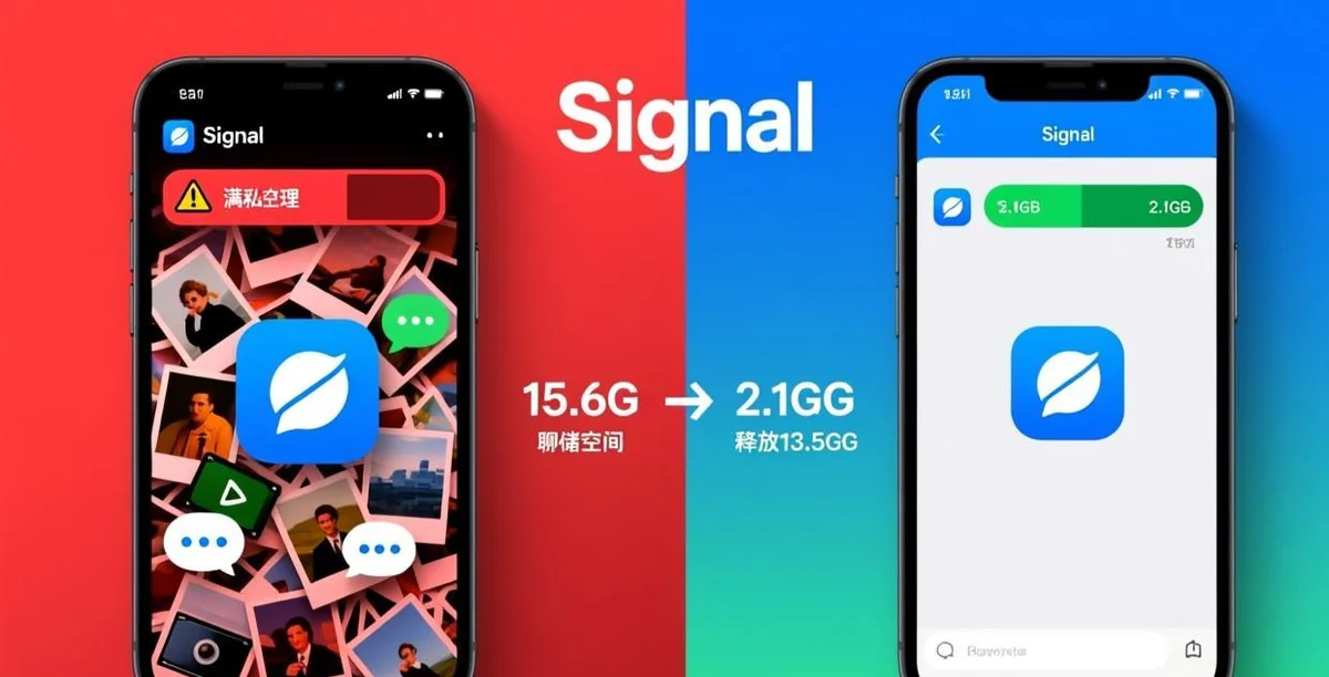 Signal 存储空间清理前后对比